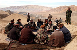 Meeting of the generals, Afghanistan, Nov 01, © James Hill